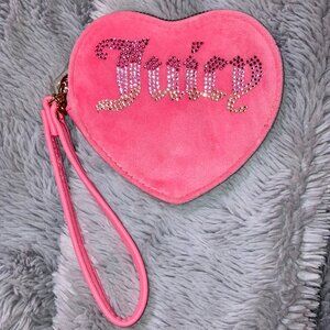 Pink Juicy Couture Velour Wristlet